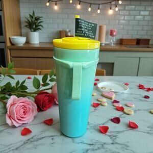 Starbucks Mint Aqua Gradient Twist Seal Tumbler 20 oz Travel Cup NWT